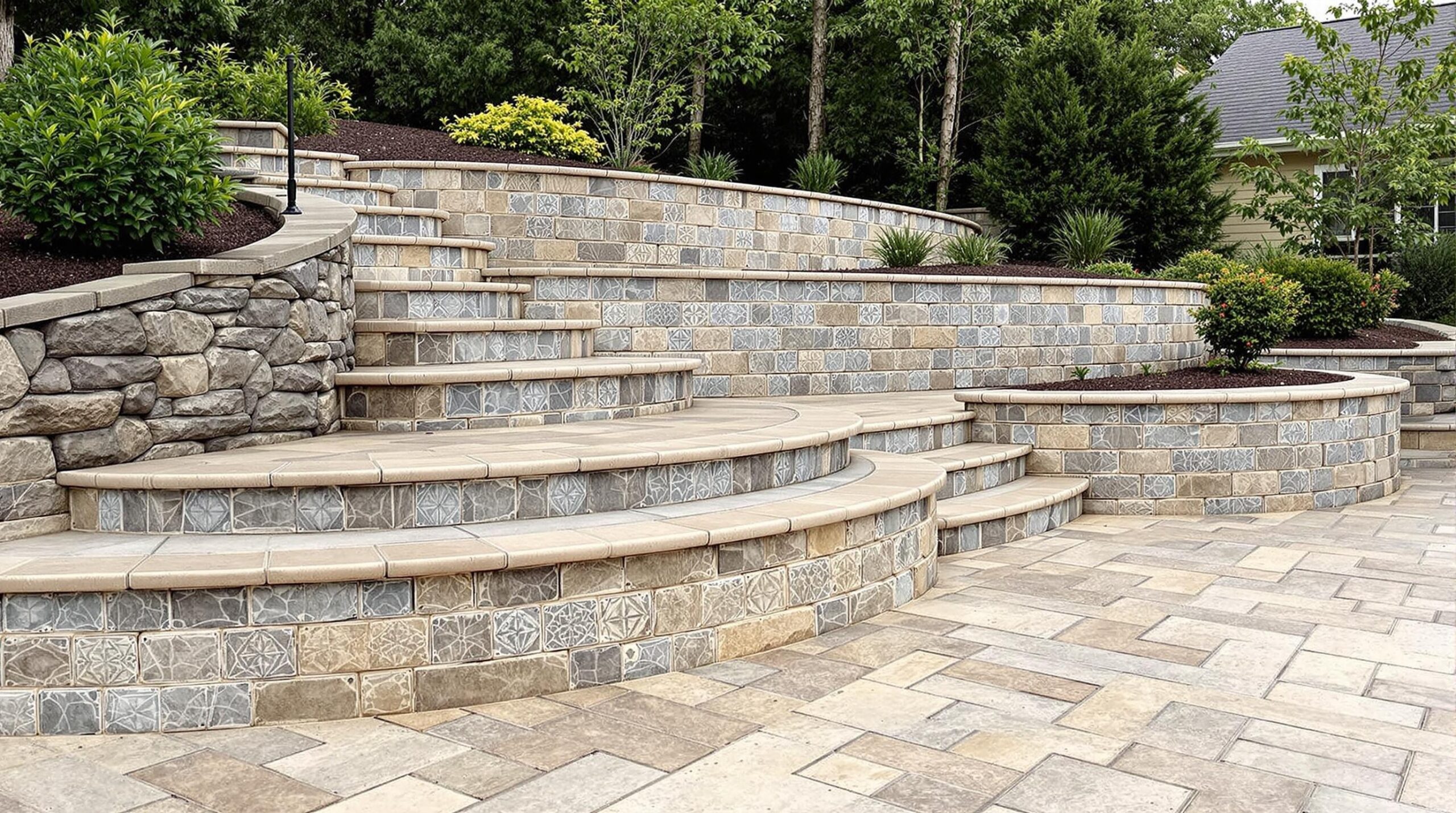 Concrete driveway and hardscape installation in Surrey BC