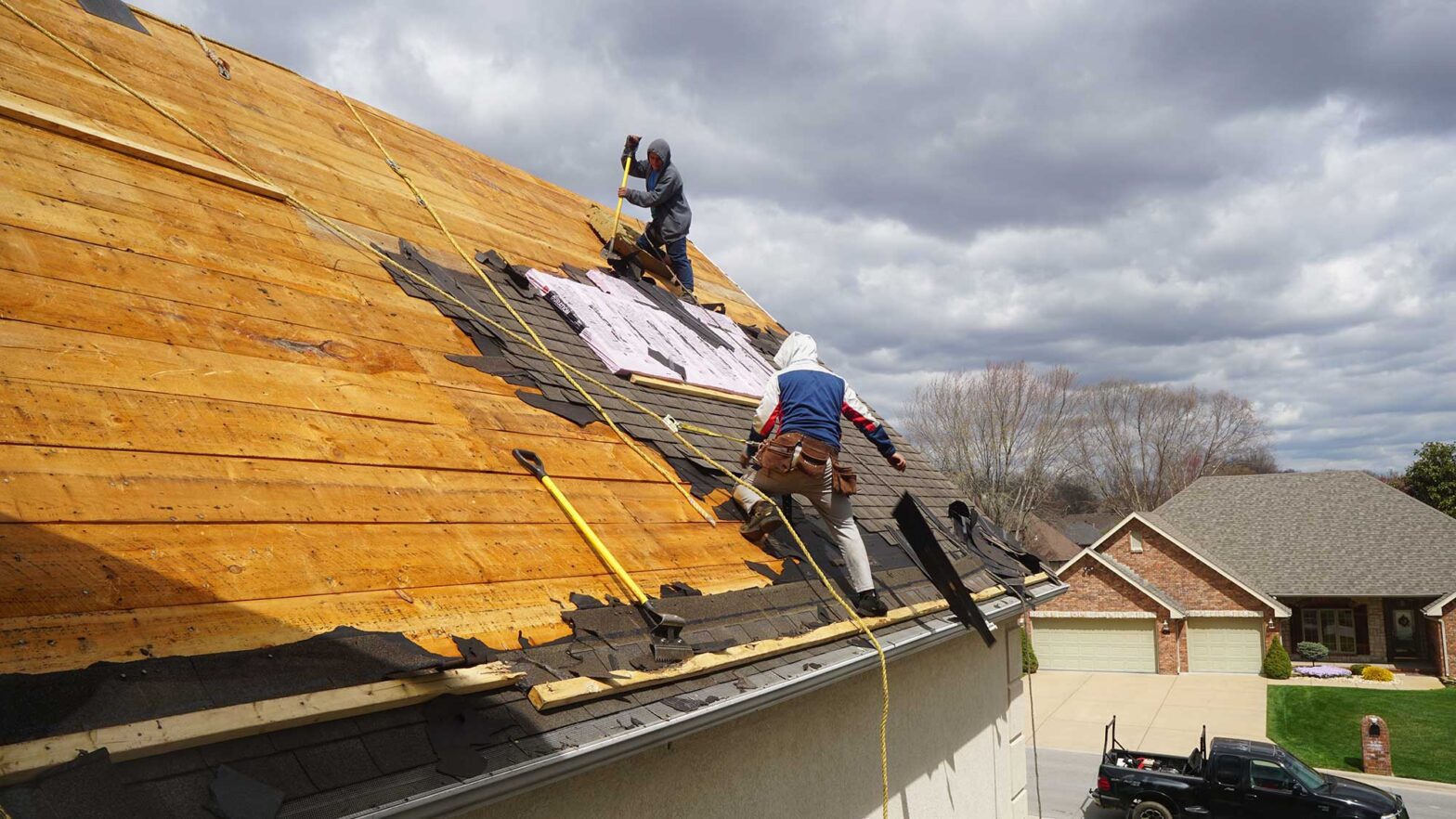 New roofing installation on a residential home in the Lower Mainland
